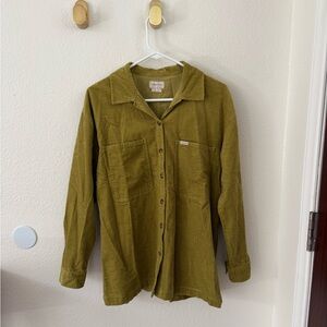 Brixton Green Button Down Shirt Casual Top